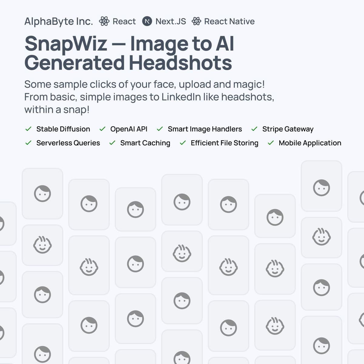 SnapWiz — Image to AI Generated Headshots